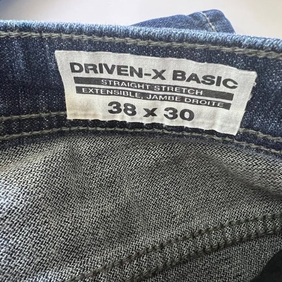 BUFFALO DAVID BITTON Dark Wash Driven-X Basic Straight Stretch Denim Jeans Size - Picture 8 of 11
